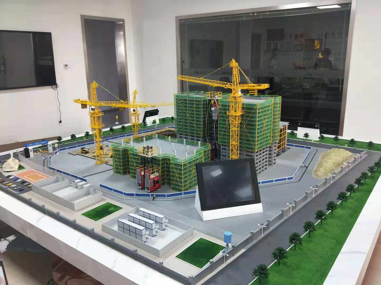 阜新建筑施工场景模型